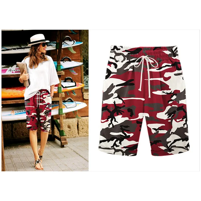 Summer Plus Size Women Pants Streetwear Casual Ropa Pantalones Mujer Camouflage Pants Women Clothes Trousers Spodnie Bottom 2XL
