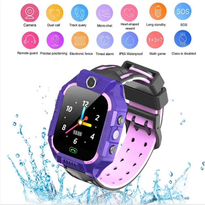 Q12 Children Watch IP67 Waterproof SOS Intelligent Monitoring Calling Children's Smart | Электроника