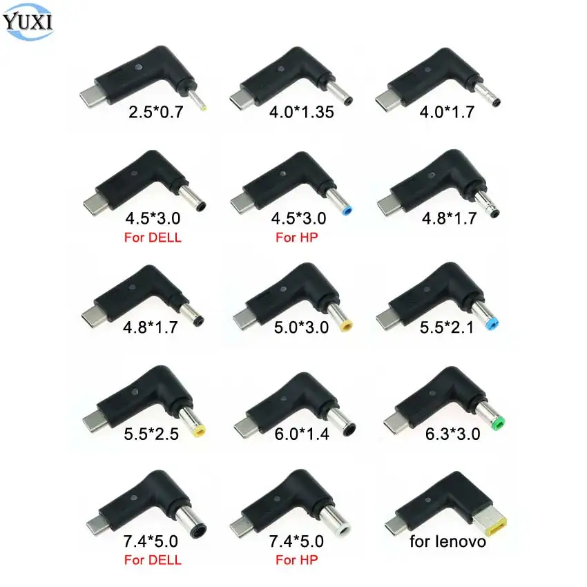 1 шт. адаптер конвертер USB Type C (папа) на 7 4*5 0 мм 4 5*3 5 5*2 мм|Компьютерные кабели и