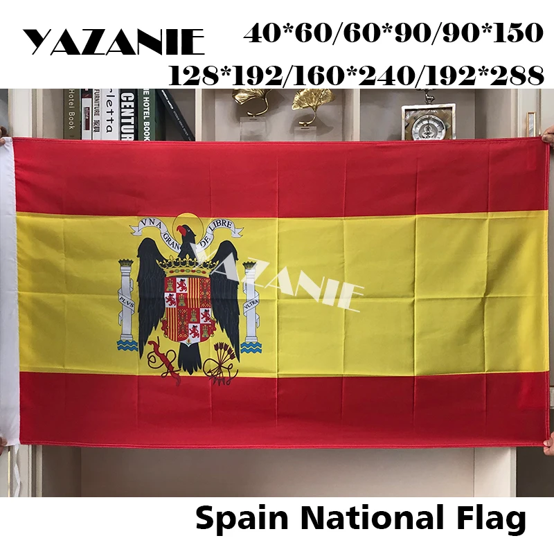 Флаг Испании ядзани любого размера 1938 1945 ESP ES Espana супер полиэстер для помещений и