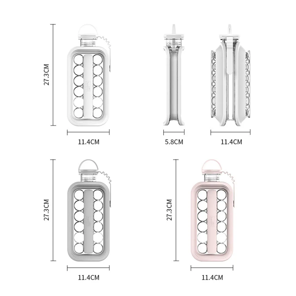 

Ice Cube Maker 2 in1 Portable Ice Kettle Form For Whiskey Cocktail DIY Round Ice Ball Party Ice Ball Maker For Bar Kitchen Tool