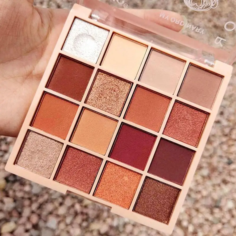 Новые модные блестящие тени для век 16 цветов Тени макияж металлик палитра теней