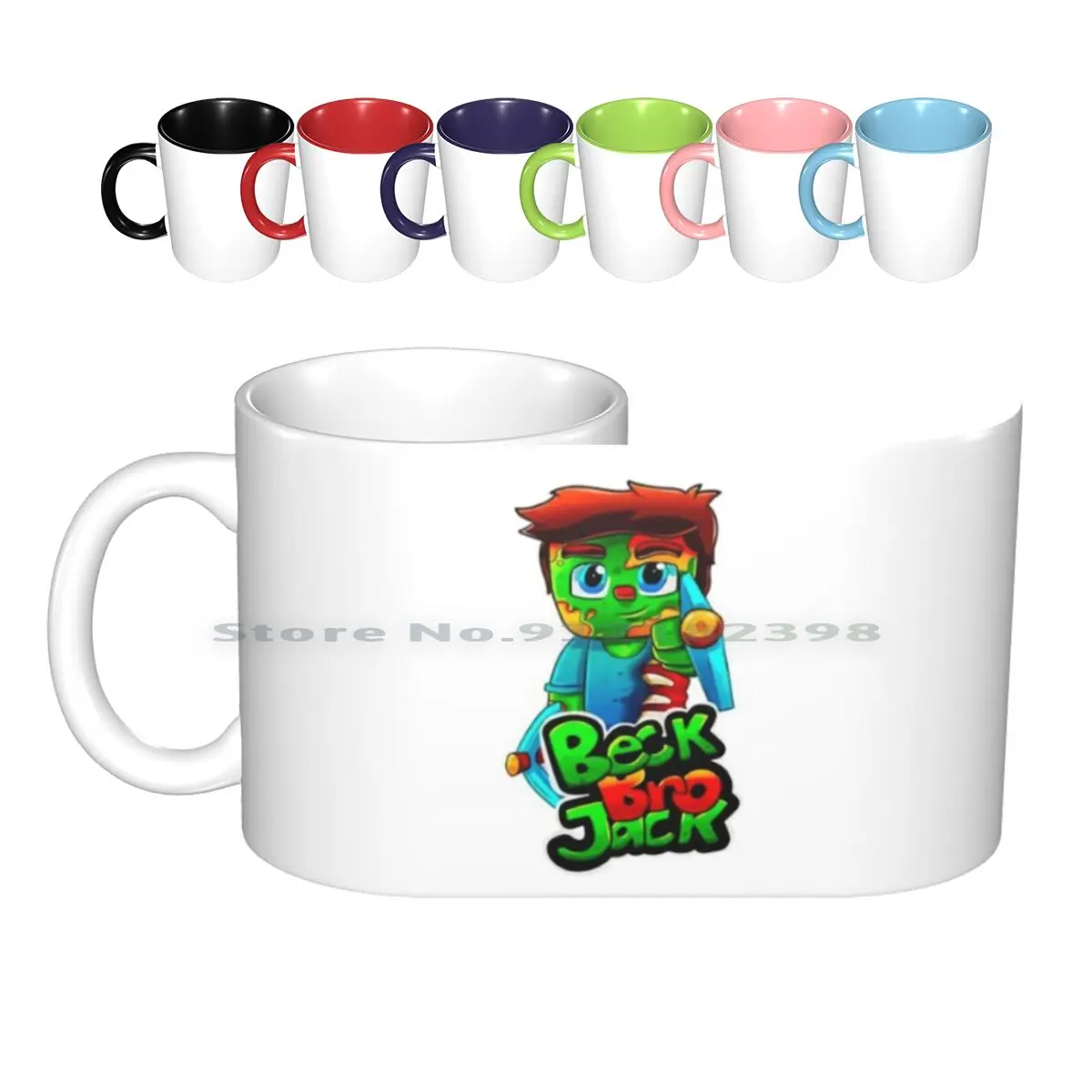 

Beckbrojack-игровые керамические кружки, кофейные чашки, кружка для молока и чая, Beckbrojack, игровые, Beck Bro Jack