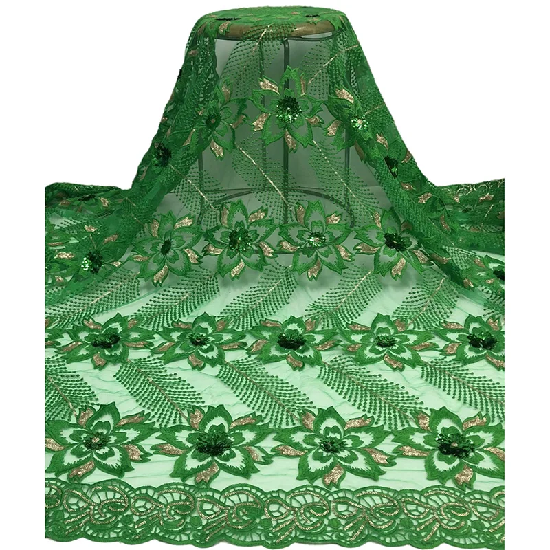 

Французское Сетчатое кружевное платье, ткань с аппликацией, двухцветный цветок с блестками, высококачественное свадебное платье, Тюлевая к...