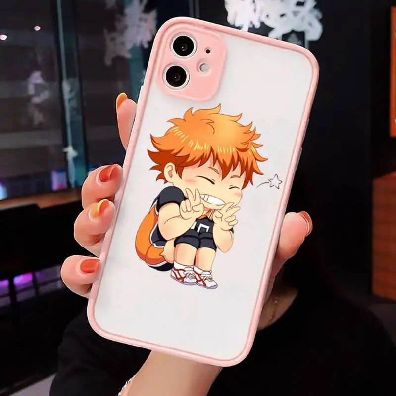 

Anime Haikyuu Love Volleyball Phone Case matte transparent For iphone 7 8 11 12 plus mini x xs xr pro max cover