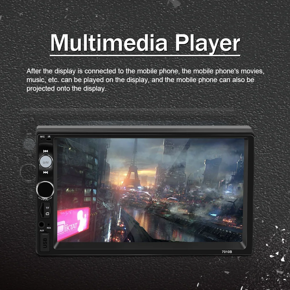 MP5 плеер автомобильное аудио Raidio видео музыка 7-дюймовый сенсорный экран с Bluetooth