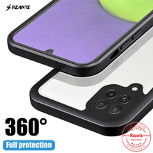 Rzants For Samsung Galaxy A22 4G 5G M32 Case [360 Bettle] Full Protection Cover Soft Transparent Shockproof Phone Casing
