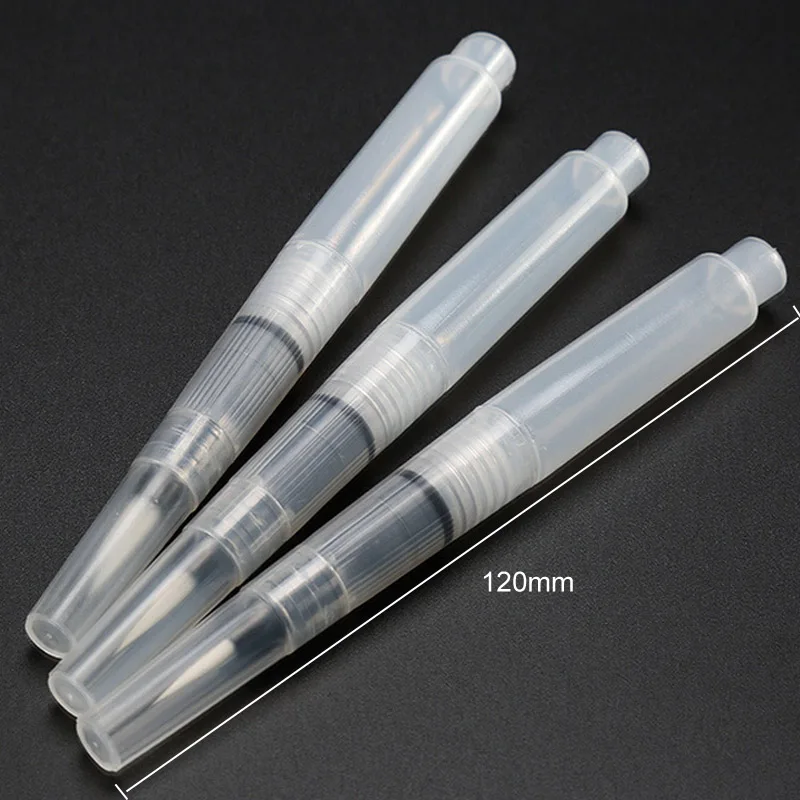 

Refillable Water Brushes Ink Pens Painting Pen Plastic Handle Nylon Hair Office Stationery Art Supplies S M L Water Brush