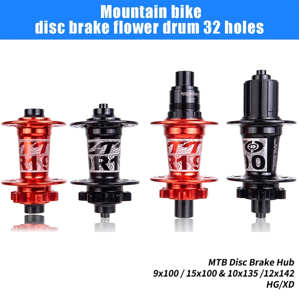 

ZTTO MTB Mountain Bike Disc Brake Hub Aluminum 32 Hole Quick Release XD 142 12 100 135 Sealed Bearing