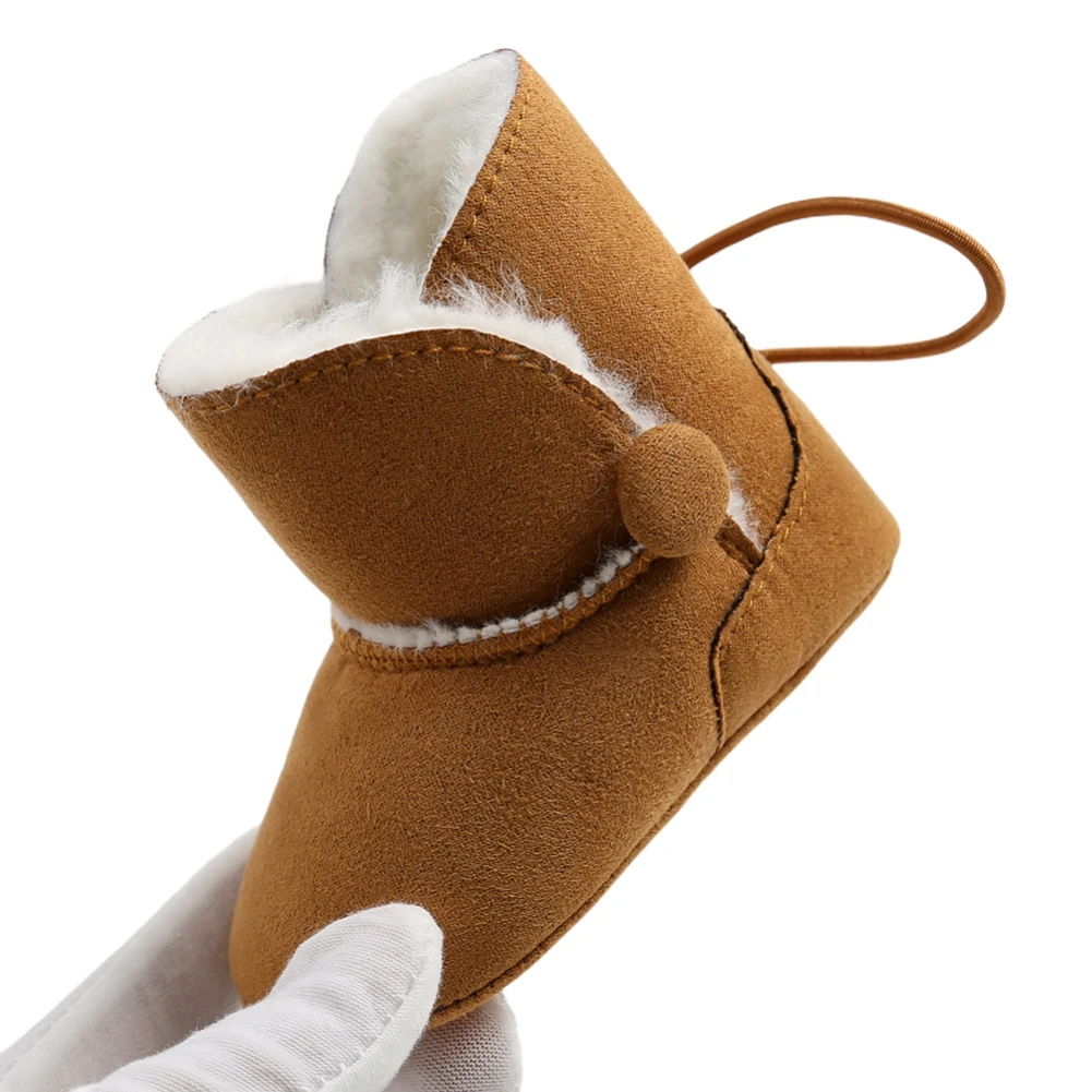 Botas c&aacute;lidas para beb&eacute;s reci&eacute;n nacidos, botines de nieve de suela suave, para primeros caminantes, de 0 a 18 meses-3