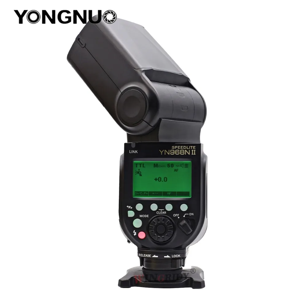 YONGNUO YN968N II Вспышка Speedlite для Canon Nikon DSLR Совместимость с YN622N YN560 Беспроводной ttl Speedlite 1/8000 светодиодный светильник