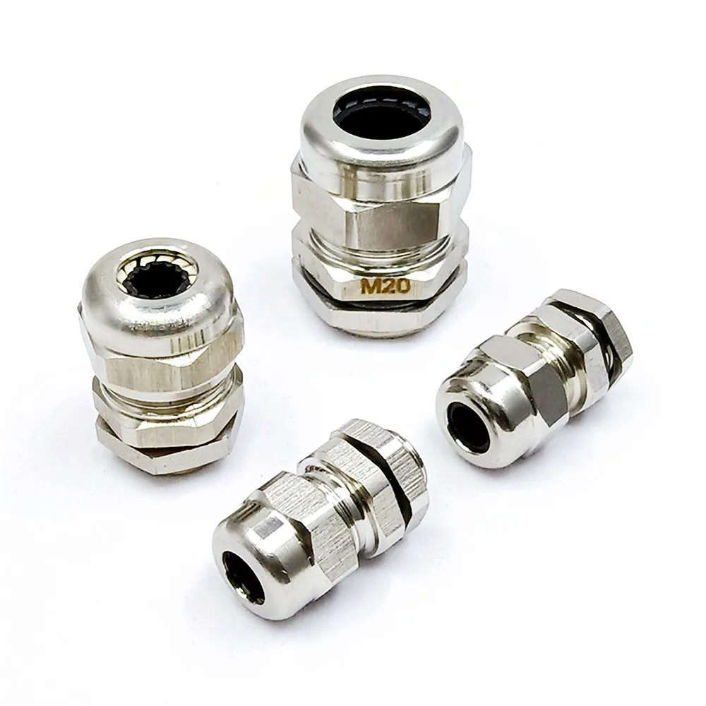 

5/10Pcs Waterproof Stainless Steel Cable Gland PG 25/36/29/48 304SS Connector IP68 Wire Lock M30/32/36/37/40/42/47/48/54/60/100