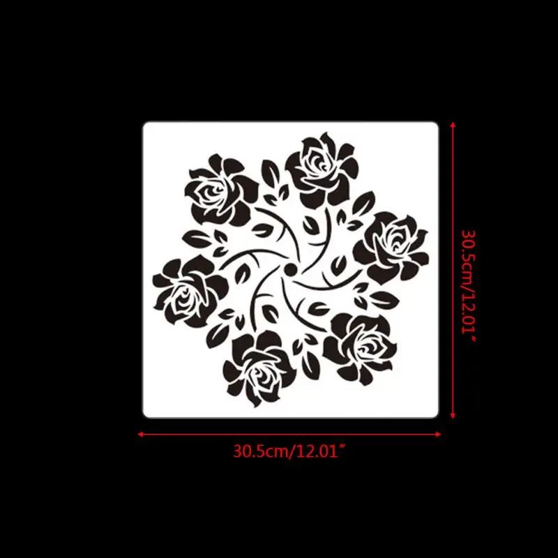 4 шт./компл. Мандала трафарет настенная живопись мебель для пола|Трафареты| |