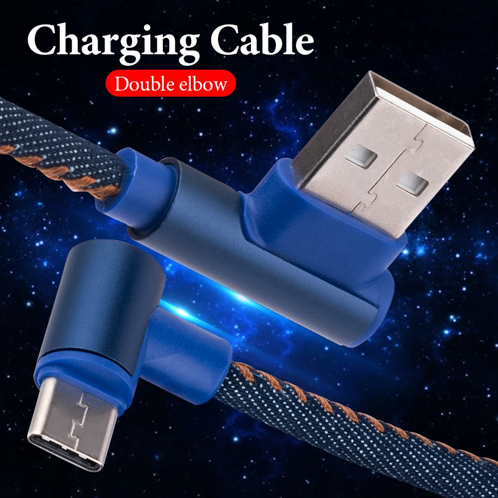 Для Huawei прочные локтя головка джинсовые Micro USB для быстрой зарядки мобильный
