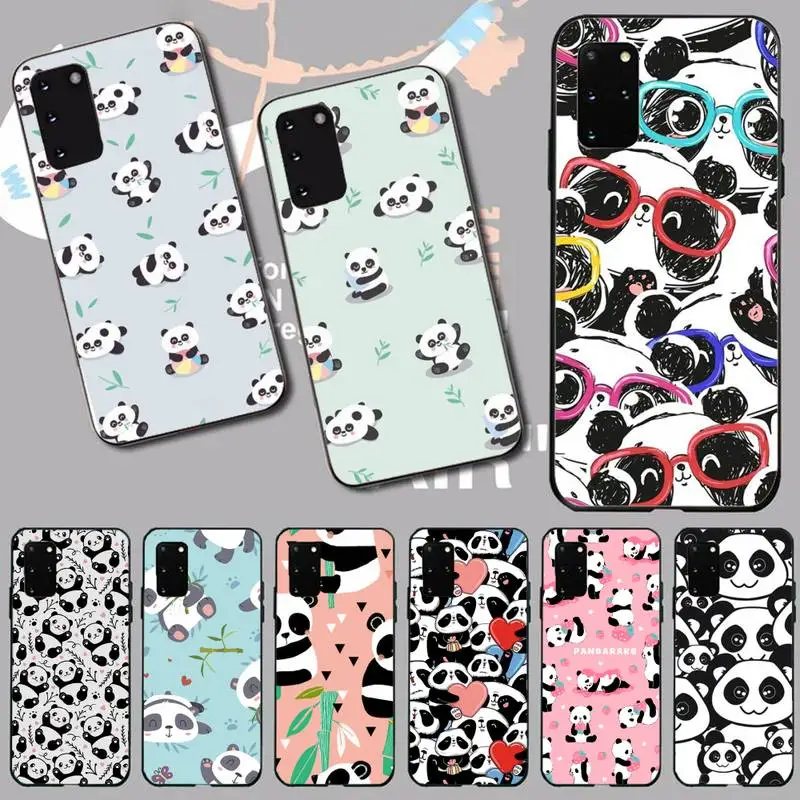 

Cartoon cute panda Phone Case For Samsung A32 A51 A52 A71 A50 A12 A21S S10 S20 S21 Plus Fe Ultra