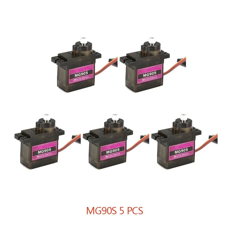 4/5/10/20 шт. MG90S Шестерни RC Micro Servo 13 4g мотор для ZOHD Volantex самолет Ду вертолётом и модель