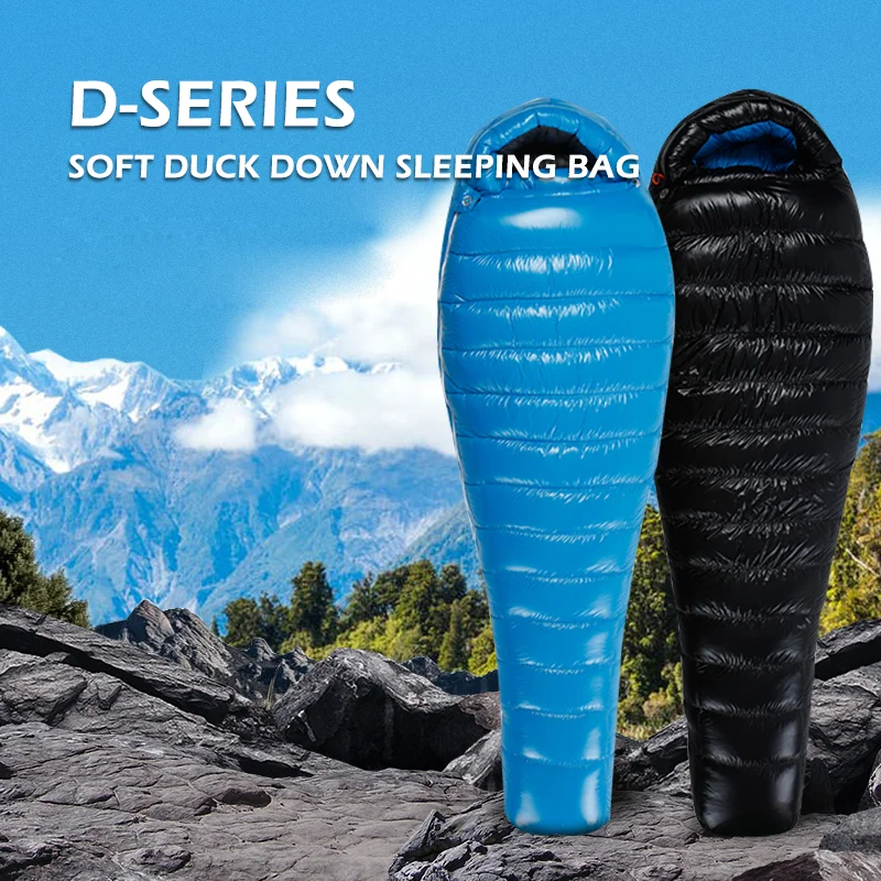 Спальный мешок AEGISMAX D1 D2 на 90% белом утином пухе ультралегкий Нейлоновый для