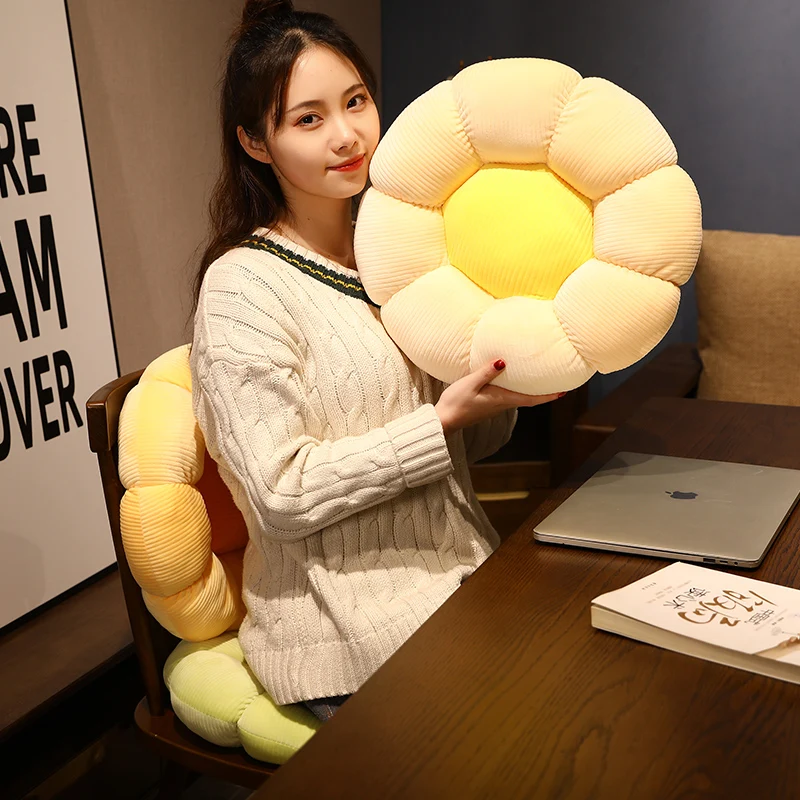 

New Style 40-55CM Thicken Seat Cushion Sofa Chair Back Petal Shape Floor Soft Sleeping Pillow Gifts Home Decoration