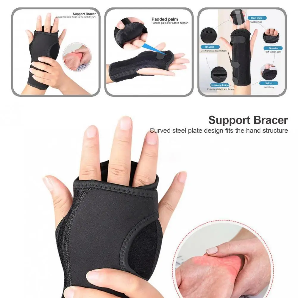 

Reusable Anti-slip Carpal Tunnel Splint Wrap Protector Arthritis Sprain Wrist Splint Anti-skid Design for Men Women