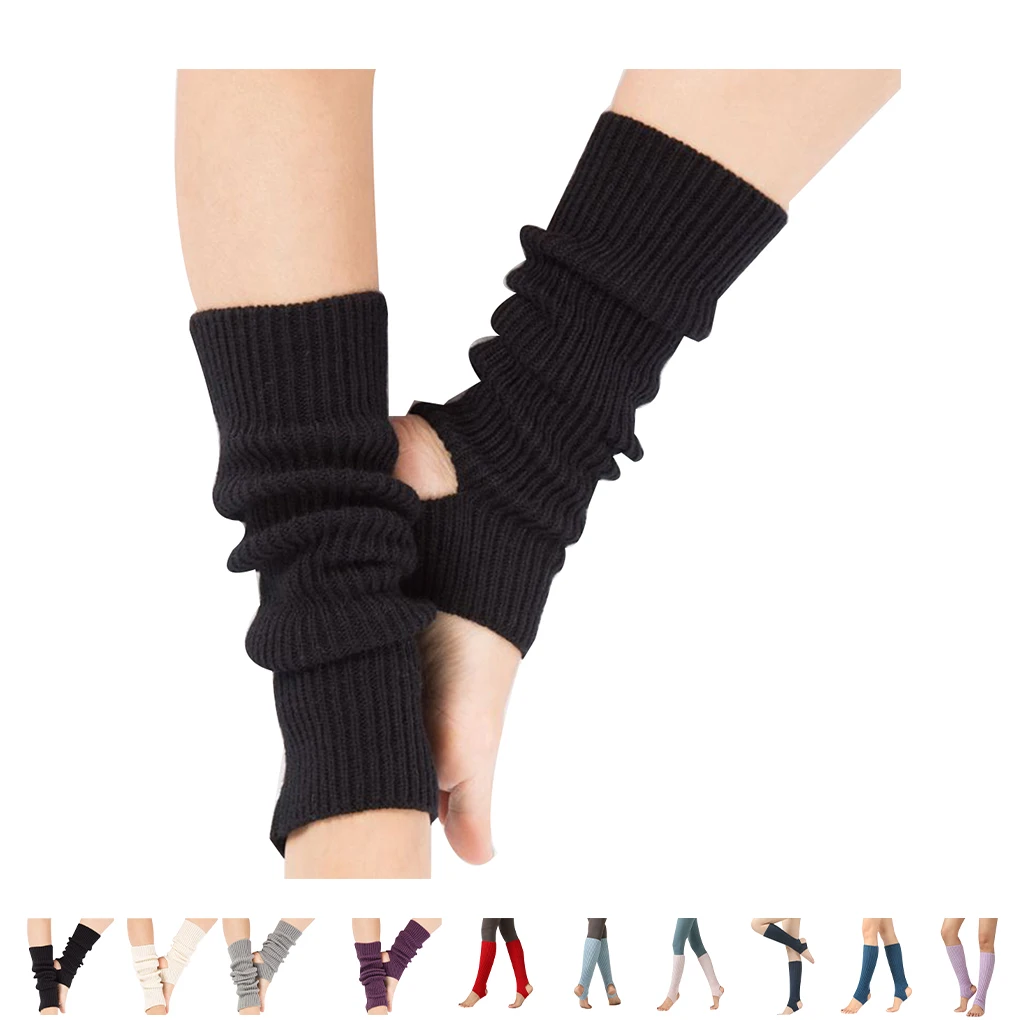 

1 Pair Woman Latin Socks Fitness Dancing Female Daily Wear Exercising Warm Long Section Knitting Walking Socks