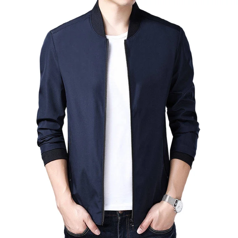 

2021 new middle-aged and young men's trendy jacket spring and autumn tops clothes