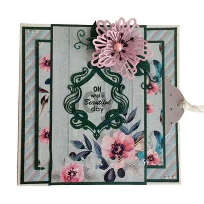 CH 2020 Новое поступление оставьте рамку металлические штампы трафареты для сделай