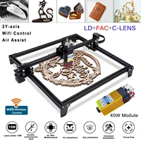 40w 80w laser engraving machine wood leather cutter metal glass engraver cnc 3d laser printer with facwifi10w optical output