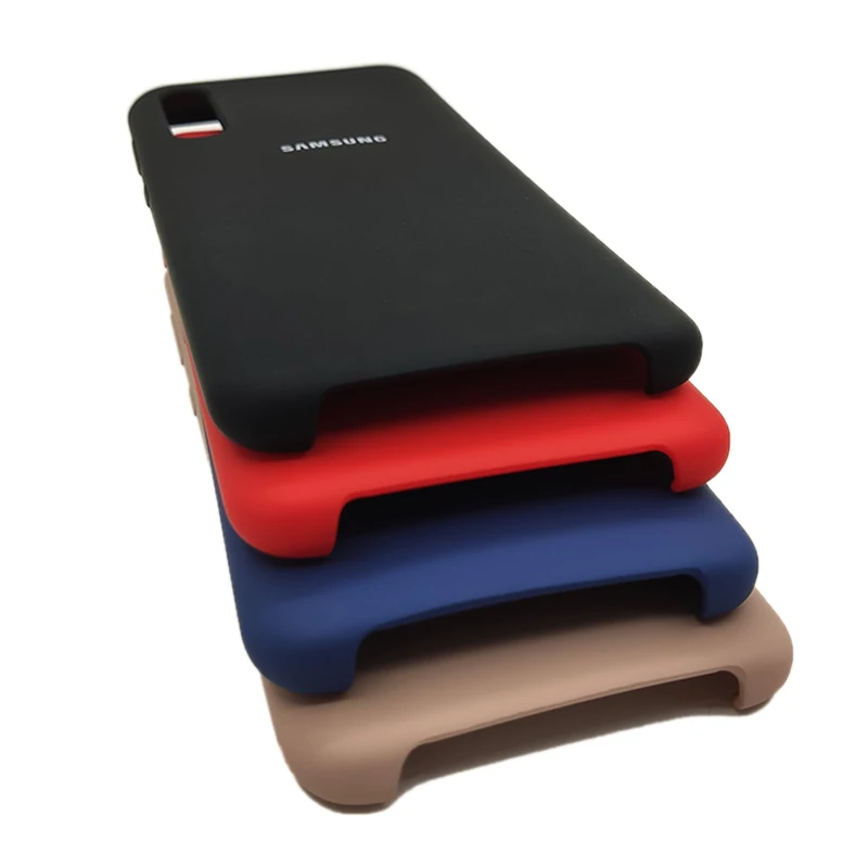 Samsung A50 SM-A505F A505F A505 Soft-Touch Silicone Case For Galaxy A 50 Phone Back Cover With Logo 6.4Inch |