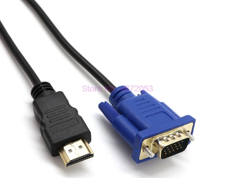 100 шт. 10 футов 3 м HDMI-VGA кабель штекер-штекер видеоадаптер только для HD-плеера HDTV HDMI