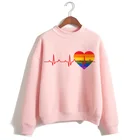 ЛГБТ Love Wins бисексуал лесбиянки геи Радуга худи одежда Свитшот love is love оверсайз Женская мода Повседневная