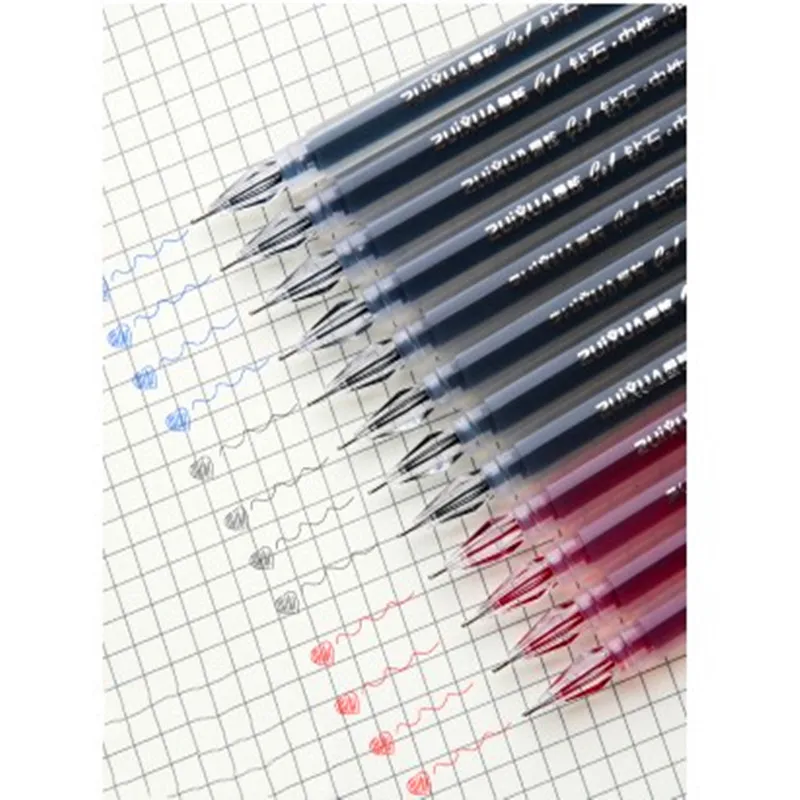 12 шт./лот креативная гелевая ручка с иглами и алмазной головкой 0 38 мм