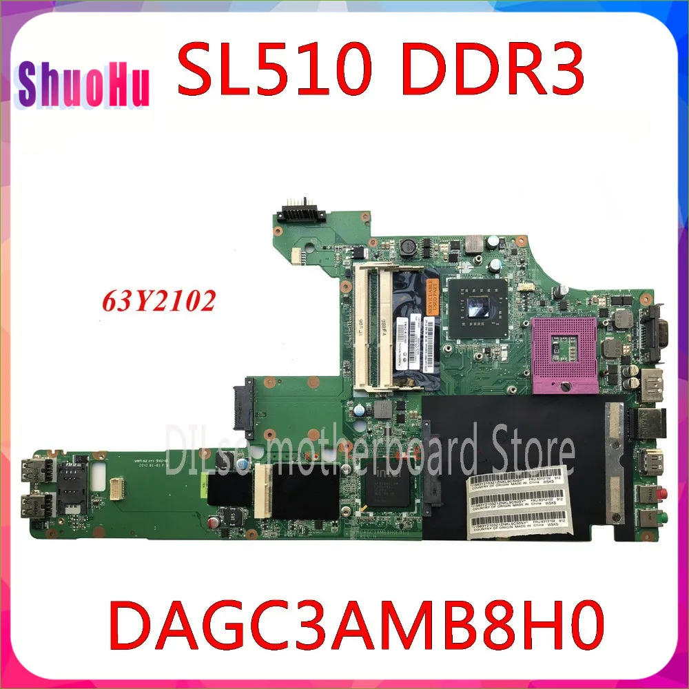 Материнская плата DAGC3AMB8H0 для Lenovo IBM SL510 S510 материнская MB 63Y2102 протестированная 100%