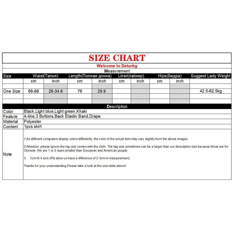 

Women's Elegant Solid Color Midi Skirt With Buttons Female High Waist Back Elastic Drape A-line Skirts Faldas 2021 Summer Sk791