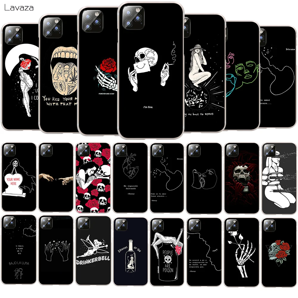 Жесткий чехол для телефона с рисунком белой линии поцелуй любовь сердце цветок