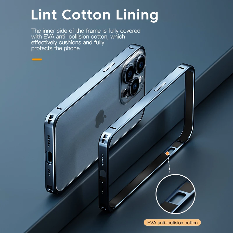 kuulaa phone case for iphone 13 12 pro max mini full lens protection cover for iphone 13pro max plating metal back case coque free global shipping