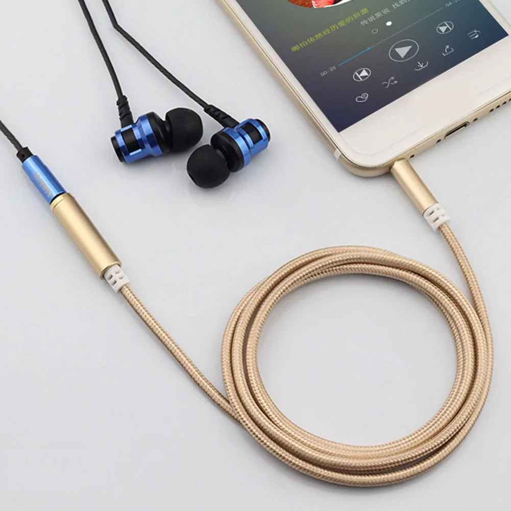 Новый Плетеный Удлинительный аудиоадаптер типа Папа мама 3 5 мм кабель для