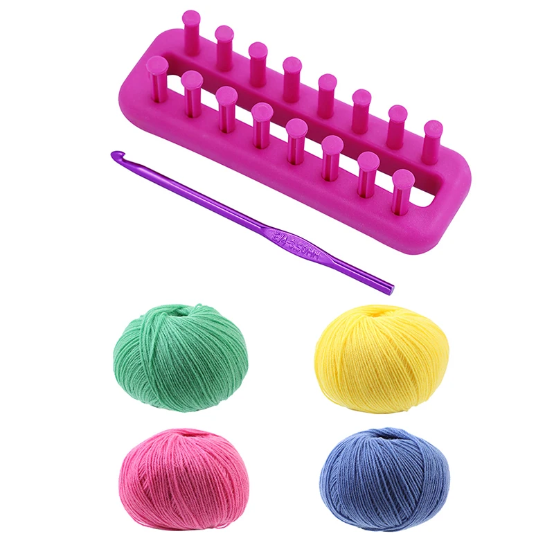 

Long Knitting Loom Craft DIY Weaving Knitting Tools for Sock Sewing Scarves DIY Craft Tool Mini Loom Kit Tool Set