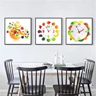 Скандинавские фрукты, лимон, велосипед, искусство, овощи, картина еды, картины для ресторана, украшение для дома и кухни