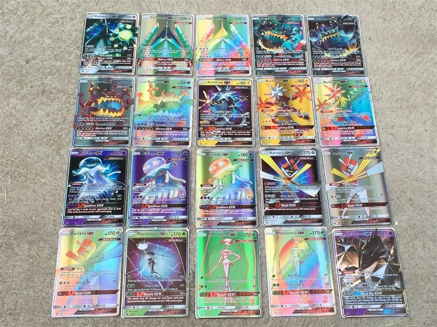 300 шт. 200 100 50 GX MEGA Shining Cards Game Battle Carte Trading Детская коллекция игрушек|Игровые фигурки