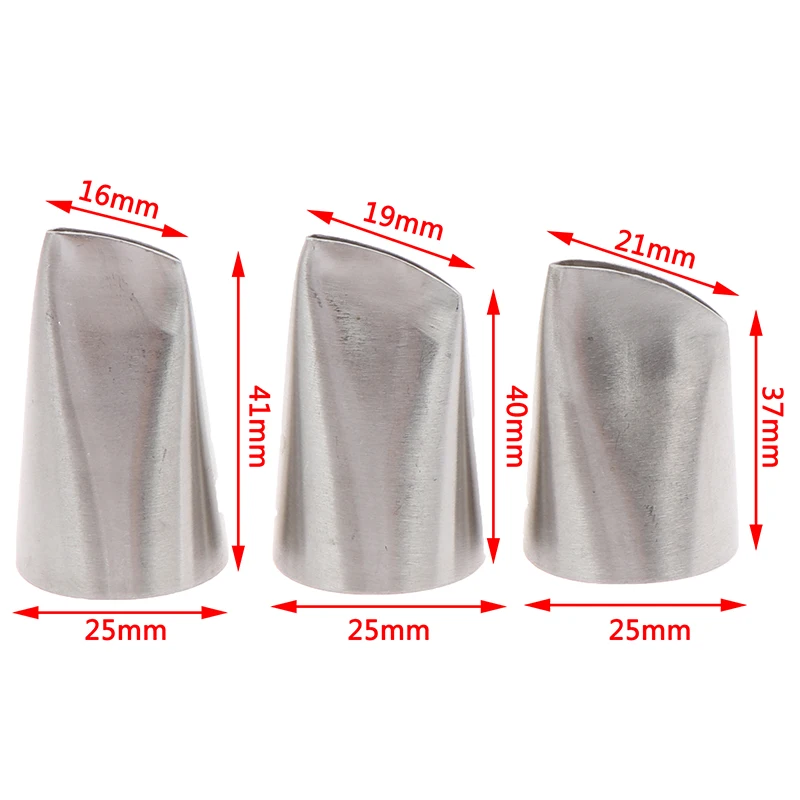 

3pcs/set Austin Rose Petals Stainless Steel Icing Piping Nozzles Fondant Cake Decorating Pastry Sets Tools Bakeware