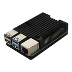 Чехол из алюминиевого сплава с пассивным охлаждающим корпусом, металлический корпус, теплоотвод, 2 вентилятора для Raspberry Pi 4 AXYB