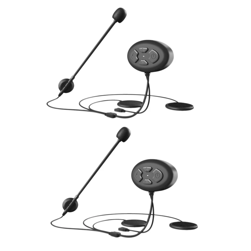 

DHBH-2PCS Motorcycle Headset Wireless Handsfree Earphone Waterproof FM Radio Bluetooth Helmet Headset