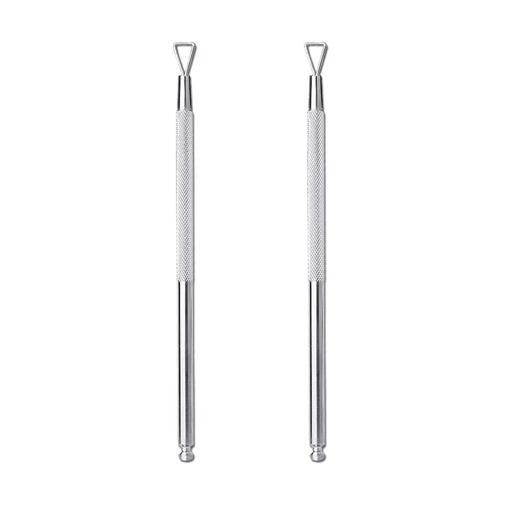 2 шт. скребок для удаления кутикулы из нержавеющей стали|Жидкость снятия лака| |