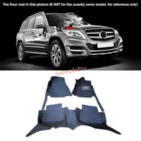 For Mercedes Benz GLK X204 2008 2009 2010 11 12 13 14 2015 Right & Left Hand Drive Black Front Rear Floor Mat Carpets Pad cover