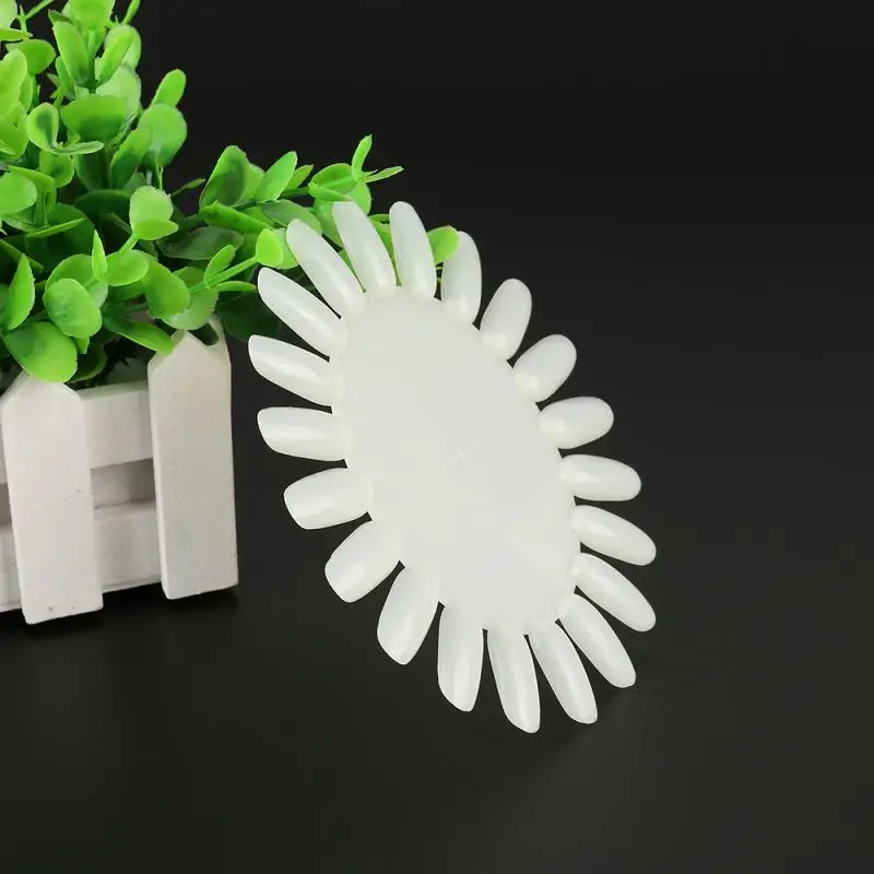 3/1 pcs Nature Color False Nail Art Display Tips Practice Wheel UV Gel Polish Round Board Tool Mold TSLM2 | Красота и здоровье