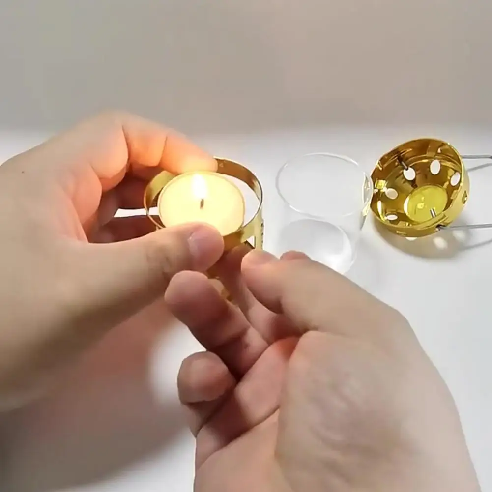 Фонарь-свеча для кемпинга мини-светильник из алюминиевого сплава латунный