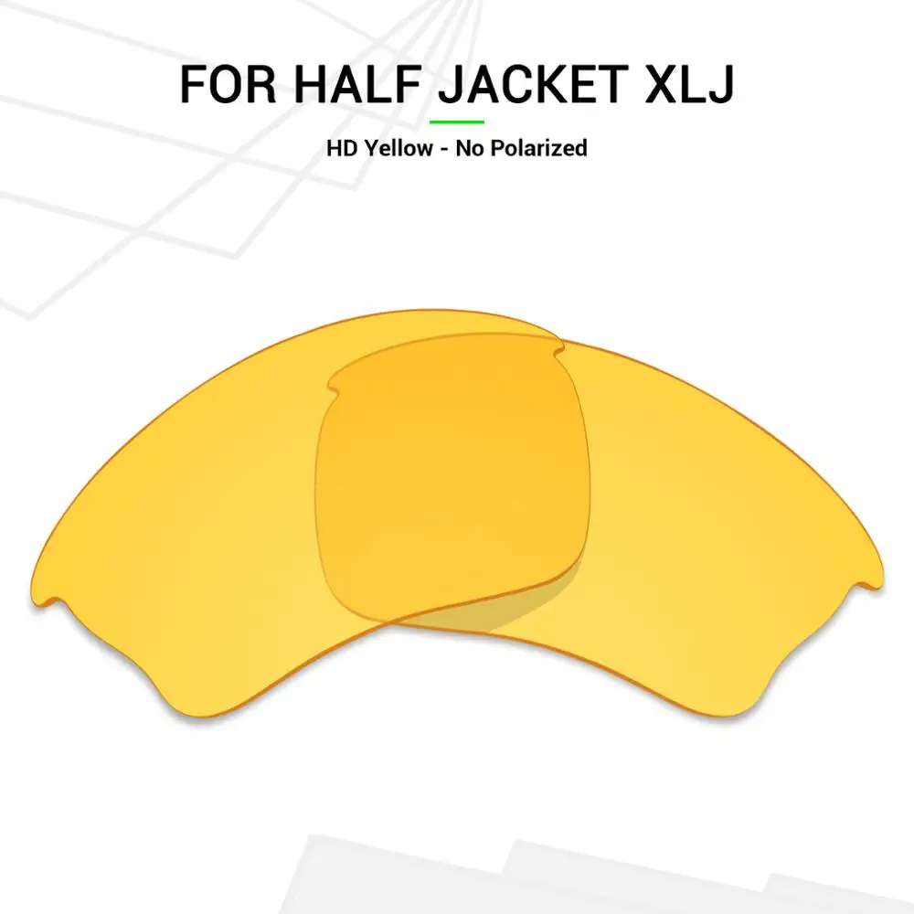 Сменные линзы mryok для солнцезащитных очков Oakley Half Jacket XLJ HD Yellow|half jacket lenses|lenses for