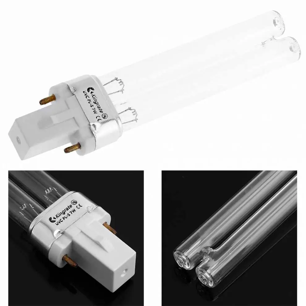 UV 7W бактерицидная лампа UVC 254nm стерилизатор для дезинфекции 7 Вт ультрафиолетовый