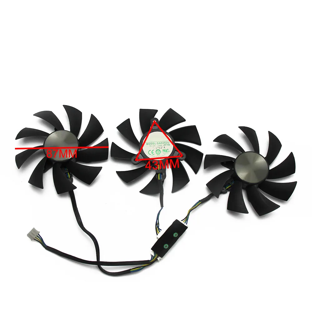 GA92S2U DC12V 0.46A для ZOTAC GTX1080Ti AMP EXTREME GTX 1080 Ti Core Edition графическая карта радиатор