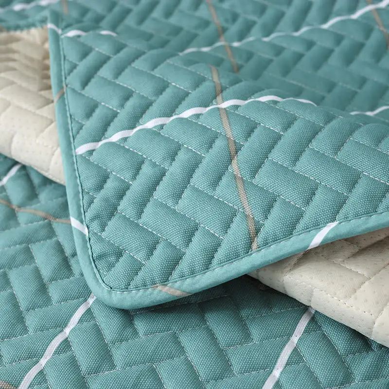 LeRadore Mediterranean Four Seasons Sofa Cover Anti-skid Plaid Covers Pure Cotton Multi Functional Seat Couch | Дом и сад